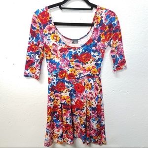 SPARKLE &FADE Multicolor Floral Dress XS